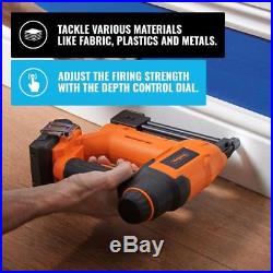 18V Heavy Duty Cordless Electric Staple Nail Gun Nailer Stapler Upholstery DIY