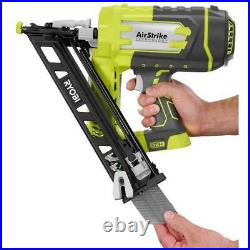 18-Volt ONE+ Lithium-Ion Cordless AirStrike 15-Gauge Angled Nailer Tool-On
