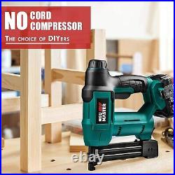 20V Cordless Brad Nailer Rechargeable Nail Gun Woodworking Battery and Charger
