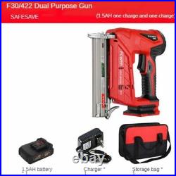 2-in-1 Cordless 18V Electric Nailer & Stapler Nail Gun With Lithium Battery
