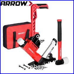 Arrow 15.5/16GA 3-in-1 Pneumatic Flooring Stapler/Nailer Floor Nail Gun withMallet