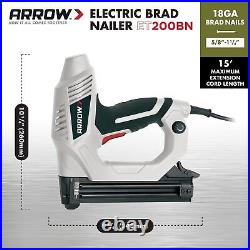 Arrow ET200BN Heavy Duty Electric Brad Nailer, Professional Nail Gun for Trim
