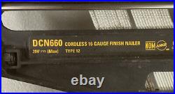 BROKEN Dewalt 20V MAX Finish Nailer, Angled, 16GA -Tool Only- DCN660
