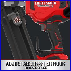 CRAFTSMAN V20 Cordless Framing Nailer, Nail Gun, 21 Degree, up to 3-1/4 Inch Nai
