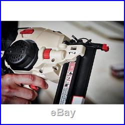Cordless Air Finish Nail Gun Nailer Construction Tool Kit Battery Charger 1.5 AH