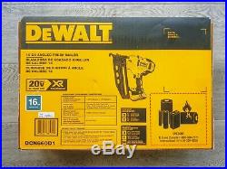 DEWALT DCN660D1 20-Volt Max 16-Gauge Cordless Angled Finish Nailer Kit