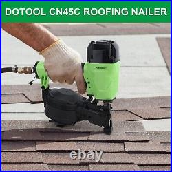 DOTOOL Roofing Nailer CN45C Nail Gun Pneumatic Coil Nailer 120 pcs Load Capacity