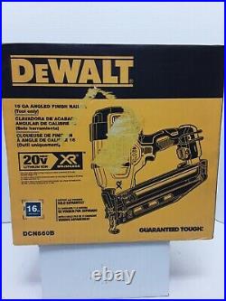 DeWALT DCN660B 20V MAX XR 16-Gauge 1-1/4 2-1/2 Angled Finish Nailer NIB
