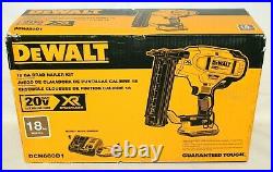 DeWALT DCN680D1 20V MAX Li-Ion XR Brushless 18 Gauge Cordless Brad Nailer Kit
