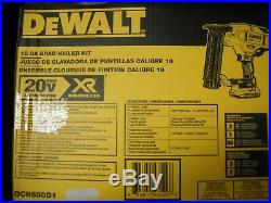 DeWALT DCN680D1 20-Volt 18-Gauge Micro Nose Cordless Brad Nailer Kit NEW