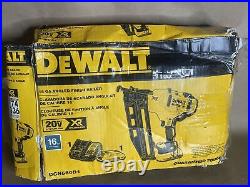 Dewalt DCN660D1 16ga Angled Finish Nailer Powered Nail Gun w 10Ah Battery