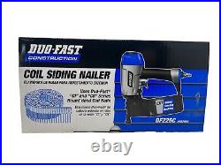 Duo Fast DF225C Coil Siding Nailer Pneumatic 0 Degree Powerful Lightweight tool