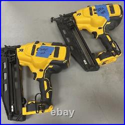 FOR PARTS LOT OF 2 NOT WORKING Dewalt Finish Nailer, Angled, 16GA (DCN660B)