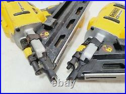 FOR PARTS NOT WORKING Lot of 2 DEWALT DCN692 20V Cordless 30° Framing Nailers