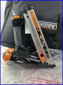 Freeman Pneumatic Finishing Nailer Kit Air Nail Gun Anodized Aluminum (4-Piece)