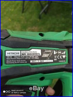 Hikoki Nr1890dc 18v Brushless 1st First Fix Nailer. With 5ah Batteries