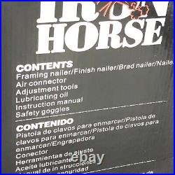 IRON HORSE IH-4NK1 4-piece Nailers Nail Gun Kit New 4 Different Nailers Set