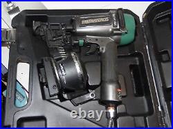 MASTERFORCE TOOLS AIR POWERED COIL ROOFING NAIL GUN NAILER, 208-5011 with CASE