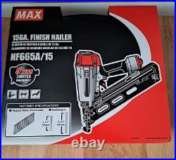 MAX NF665A/15 15-Gauge Finish Nailer 2-1/2 in. Angled Finish Nailer