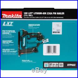 Makita 18V LXT 23 Ga Li-Ion Cordless Pin Nailer XTP02Z New (Bare Tool)