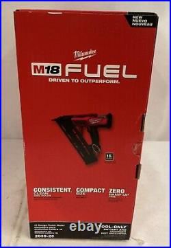 Milwaukee 18 Volt Lithium Ion Cordless 15 Gauge Angled Finish Nailer Tool Only