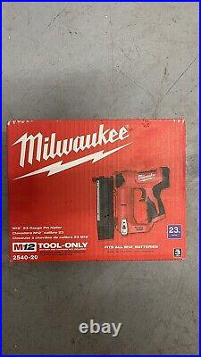 Milwaukee 2540-20 M12 23 Gauge Cordless Pin Nailer (Tool Only)