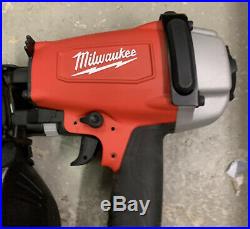 Milwaukee 7220-20 Pneumatic 1-3/4 Coil Roofing Nailer Nail Gun 15 Degree