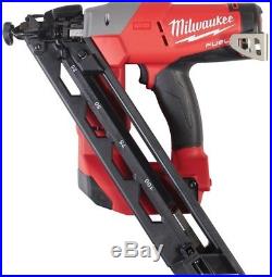 Milwaukee Angled Nailer Finish Nail Gun 15-Gauge 18-Volt Cordless Tool Only