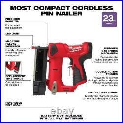 Milwaukee Compact Pin Nailer 12-Volt Lithium-Ion 23-Gauge Cordless (Tool-Only)