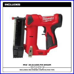 Milwaukee Cordless Pin Nailer M12 12-Volt 23-Gauge Lithium-Ion (Tool-Only)