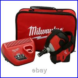 Milwaukee M12 Cordless Palm Nailer Kit 12 Volt 1.5Ah Battery Charger Tool Bag