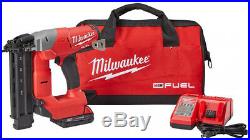 Milwaukee M18 FUEL 18v Cordless 18-Gauge Brad Nailer Kit With (1)Battery Charger