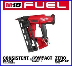Milwaukee M18 Fuel 16 Gauge Angled Finish Nailer Black/Red (2841-20)
