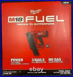 Milwaukee M18 Fuel 2744-20 21° Cordless Framing Nailer Nail Gun New Tool Only