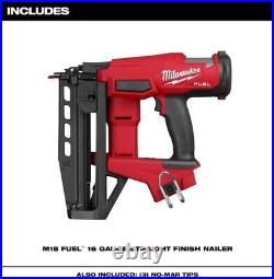 Milwaukee Tool 3020-20 M18 Fuel 16 Gauge Straight Finish Nailer (Tool Only)