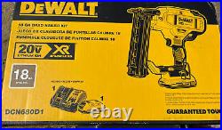 NEW DeWALT DCN680D1 20V MAX XR 18 Gauge Micro Nose Cordless Brad Nailer Kit
