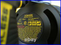 (NEW) DeWalt DCN45RN 18V XR Cordless Roofing Coil Nailer Gun (Tool & Bag Only)