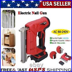 Nail Gun & Staple Gun 2in1 Electric Heavy Duty Stapler Nailer Household Tool