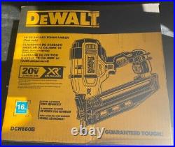 (New) DEWALT DCN660B 20V MAX 16GA Angled Cordless Finish Nailer (Tool only)