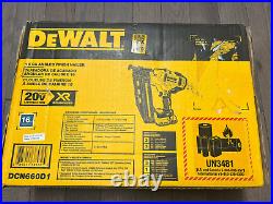 New Dewalt Angled Finish Nailer Kit 20v Max Xr 16ga Dcn660d1