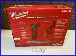 New Milwaukee 2540-20 M12T Cordless 23 Gauge Pin Nailer Tool Only