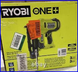 OPEN BOX Ryobi P326 16-Gauge Cordless Electric Straight Finish Air Nailer
