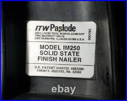 Paslode Impulse IM250 Solid State Finish Nailer with Case Black Nail Gun