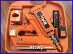 Paslode Impulse IMCT 900420 Cordless Utility Framing Nailer in case with extras