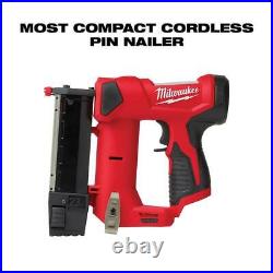 Pin Nailer Tool Nail Cordless Gun 23-Gauge Electric Compact Milwaukee 2540-20