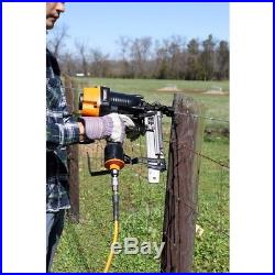 Pneumatic Fencing Stapler 9-Gauge Staple Nail Gun Fence Nailer Depth Adjustable