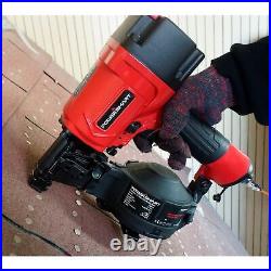 PowerSmart Roofing Nailer, 15 Degree Nail Gun with Safety Goggles, 34-Inch to