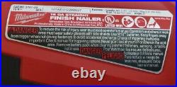 PreOwned- Milwaukee 2741-20 M18 FUEL STRAIGHT FINISH NAILER TOOL ONLY