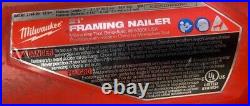 PreOwned Milwaukee 2744-20 M18 FUEL 21 Degree Cordless Framing Nailer