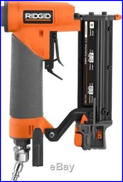 RIDGID Brad Nailer Headless Pinner Trim Work Carpentry Job Nail Gun Air Tool New